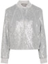 sequin-embellished bomber jacket